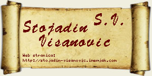 Stojadin Višanović vizit kartica